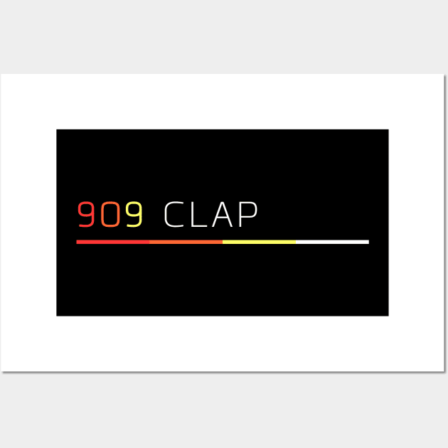 TR 909 Hand Clap Retro Drum Machine Wall Art by melostore